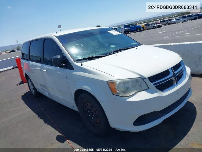 2C4RDGBG0DR683344 2013 Dodge Grand Caravan Se