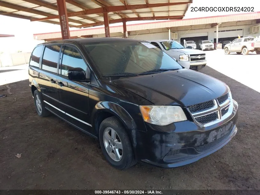 2C4RDGCGXDR524202 2013 Dodge Grand Caravan Sxt