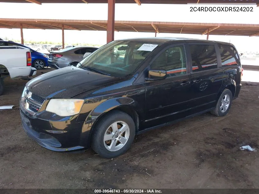 2C4RDGCGXDR524202 2013 Dodge Grand Caravan Sxt