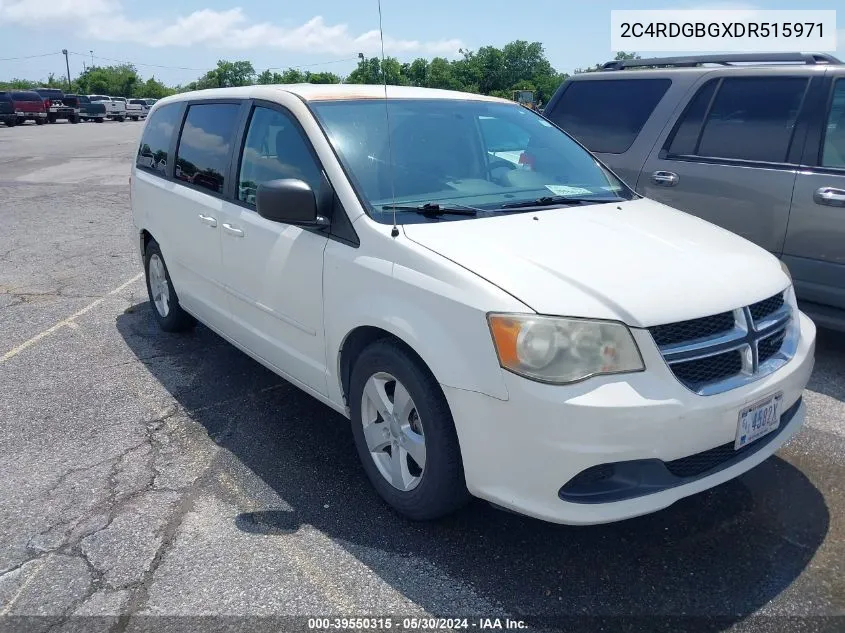 2013 Dodge Grand Caravan Se VIN: 2C4RDGBGXDR515971 Lot: 39550315