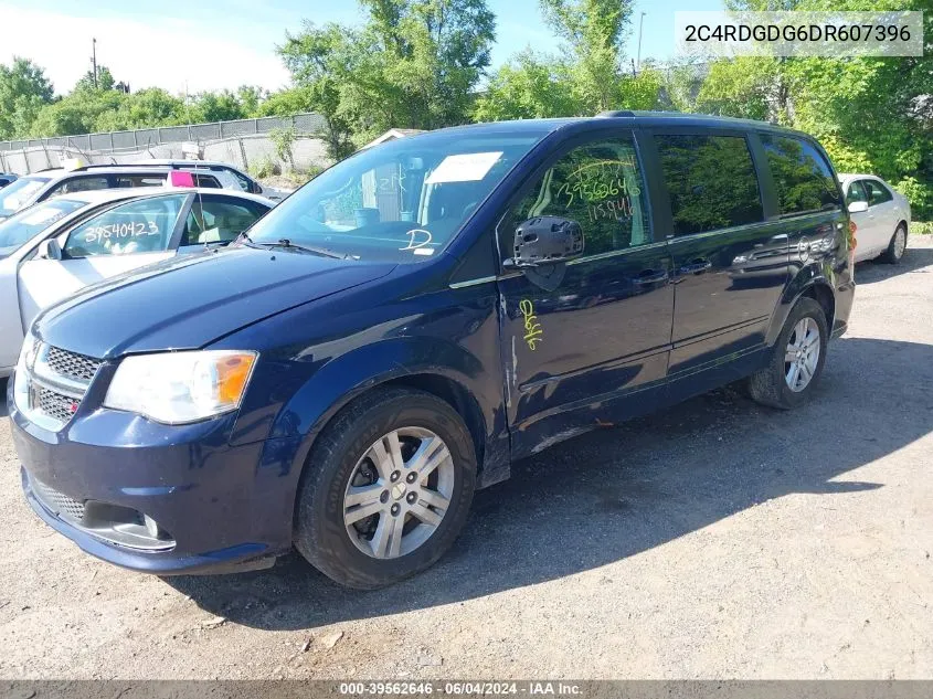 2013 Dodge Grand Caravan Crew VIN: 2C4RDGDG6DR607396 Lot: 39562646