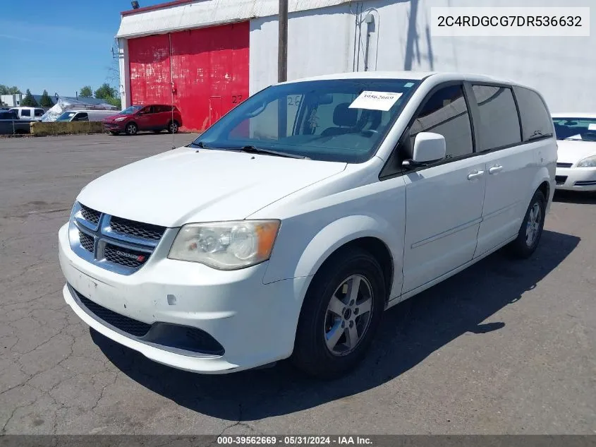 2013 Dodge Grand Caravan Sxt VIN: 2C4RDGCG7DR536632 Lot: 39562669