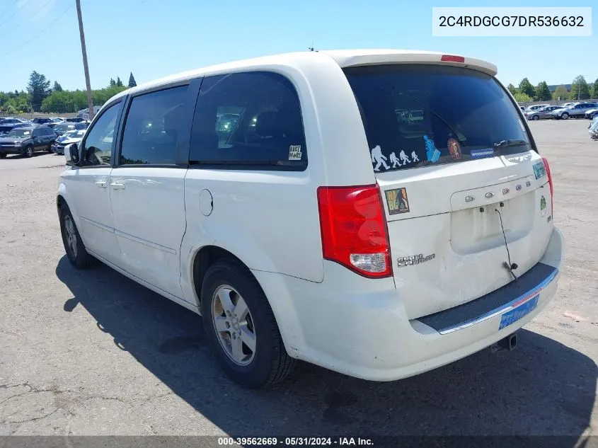 2013 Dodge Grand Caravan Sxt VIN: 2C4RDGCG7DR536632 Lot: 39562669