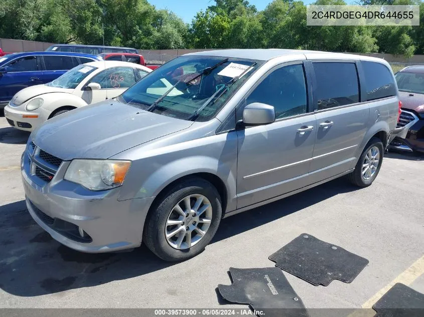 2013 Dodge Grand Caravan R/T VIN: 2C4RDGEG4DR644655 Lot: 39573900