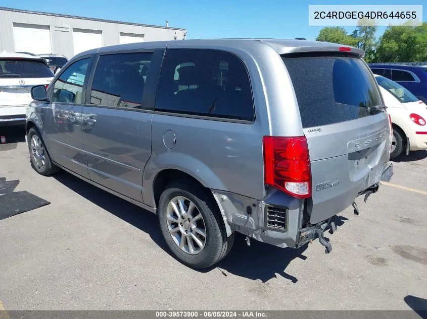 2013 Dodge Grand Caravan R/T VIN: 2C4RDGEG4DR644655 Lot: 39573900