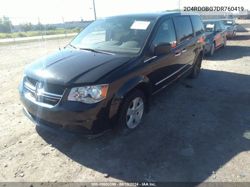 2C4RDGBG7DR760419 2013 Dodge Grand Caravan Se