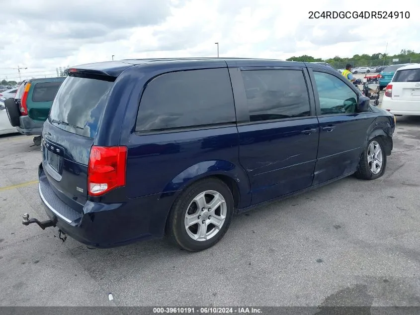 2C4RDGCG4DR524910 2013 Dodge Grand Caravan Sxt