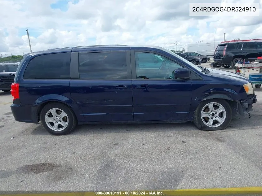 2C4RDGCG4DR524910 2013 Dodge Grand Caravan Sxt