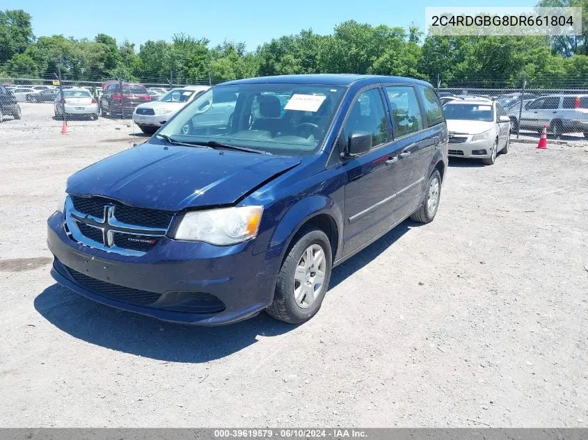 2013 Dodge Grand Caravan American Value Pkg VIN: 2C4RDGBG8DR661804 Lot: 39619579