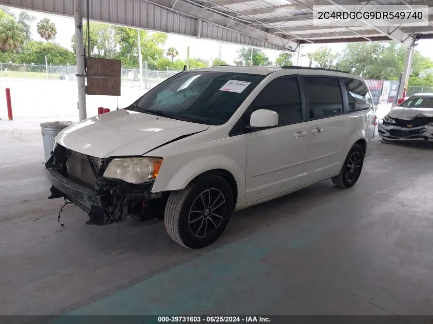 2013 Dodge Grand Caravan Sxt VIN: 2C4RDGCG9DR549740 Lot: 39731603