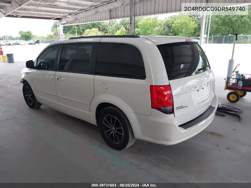 2013 Dodge Grand Caravan Sxt VIN: 2C4RDGCG9DR549740 Lot: 39731603