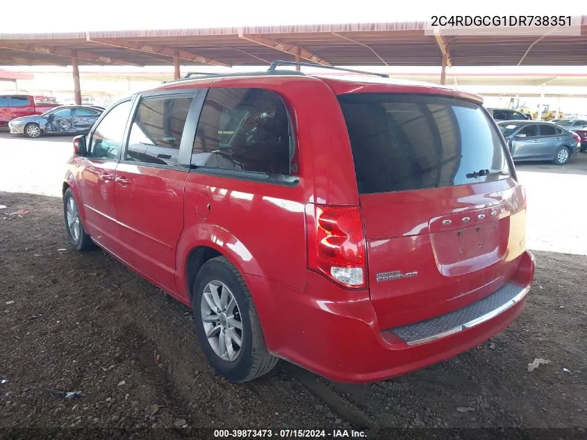 2C4RDGCG1DR738351 2013 Dodge Grand Caravan Sxt