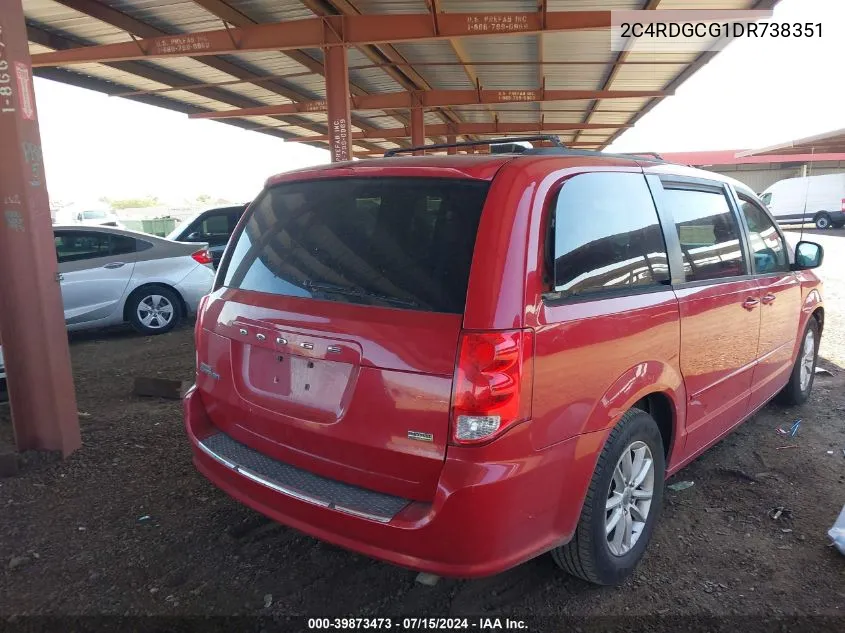 2C4RDGCG1DR738351 2013 Dodge Grand Caravan Sxt