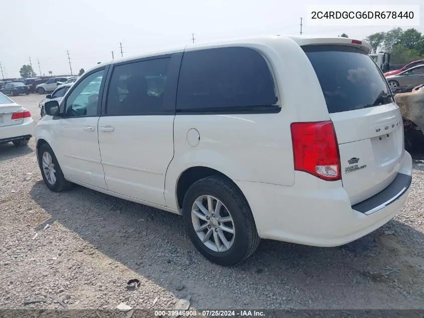 2013 Dodge Grand Caravan Sxt VIN: 2C4RDGCG6DR678440 Lot: 39946908