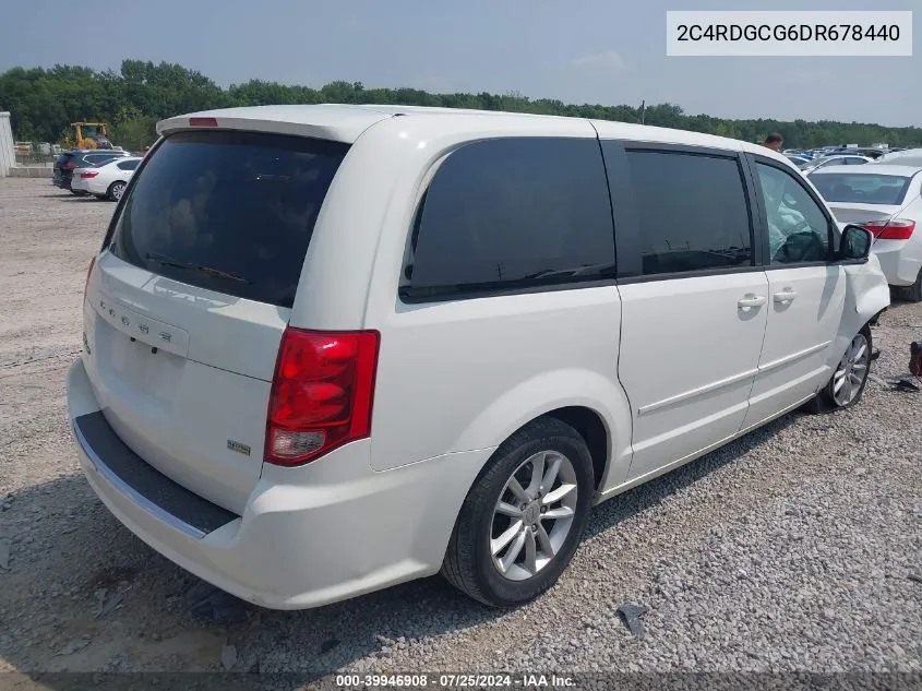 2013 Dodge Grand Caravan Sxt VIN: 2C4RDGCG6DR678440 Lot: 39946908