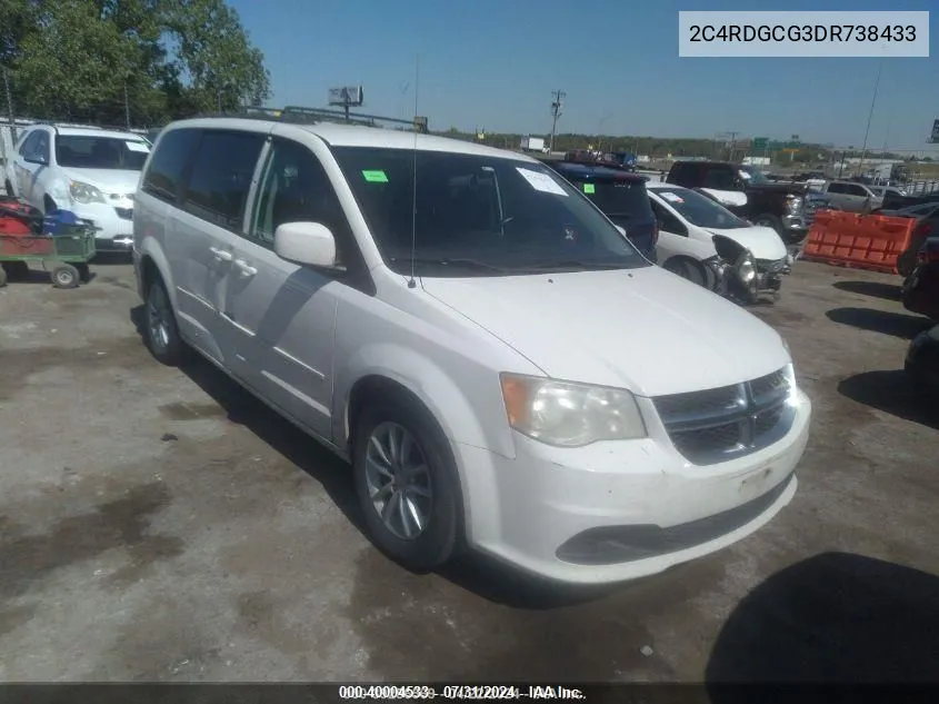 2013 Dodge Grand Caravan Sxt VIN: 2C4RDGCG3DR738433 Lot: 40004533