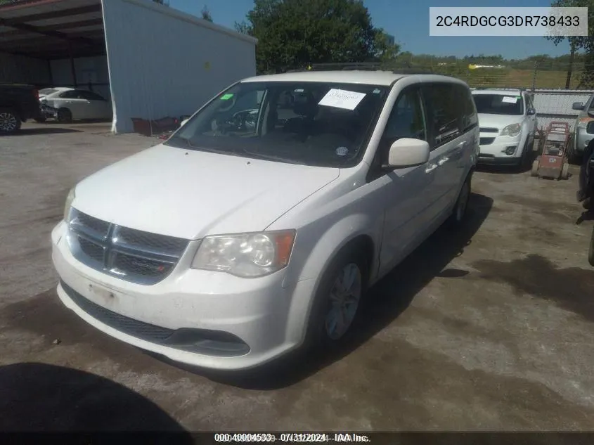 2013 Dodge Grand Caravan Sxt VIN: 2C4RDGCG3DR738433 Lot: 40004533