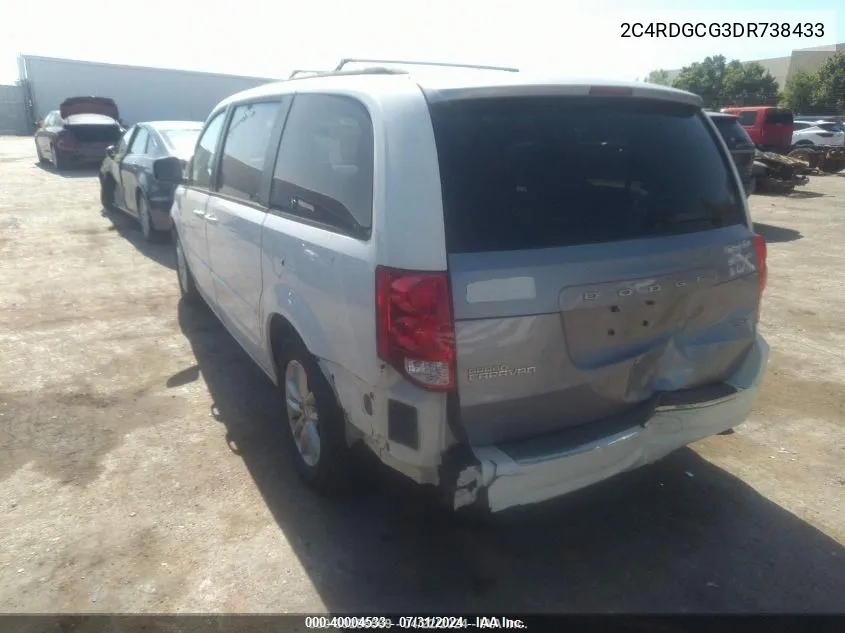 2C4RDGCG3DR738433 2013 Dodge Grand Caravan Sxt