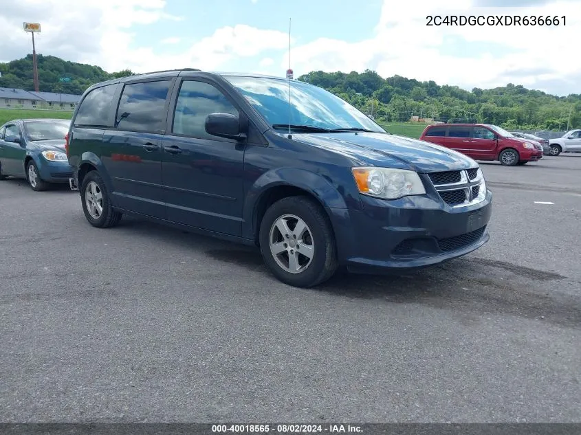 2013 Dodge Grand Caravan Sxt VIN: 2C4RDGCGXDR636661 Lot: 40018565