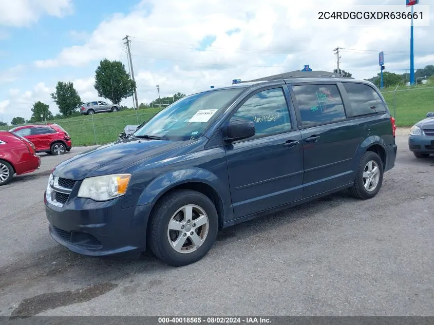 2C4RDGCGXDR636661 2013 Dodge Grand Caravan Sxt