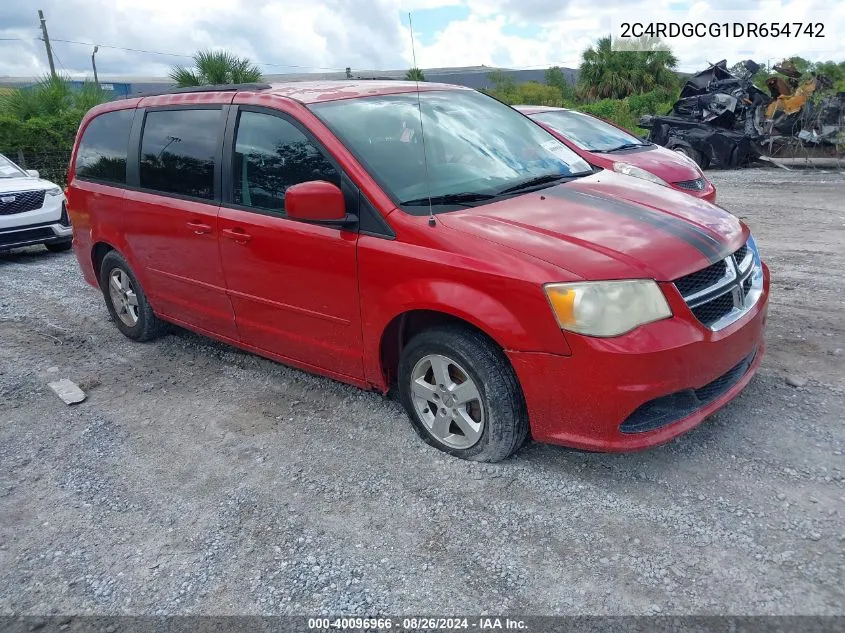 2013 Dodge Grand Caravan Sxt VIN: 2C4RDGCG1DR654742 Lot: 40096966