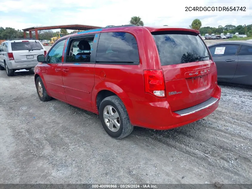 2C4RDGCG1DR654742 2013 Dodge Grand Caravan Sxt