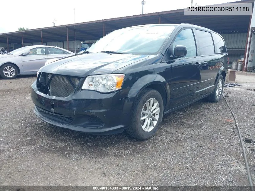 2C4RDGCG3DR514188 2013 Dodge Grand Caravan Sxt