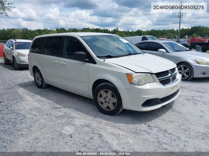 2013 Dodge Grand Caravan Se VIN: 2C4RDGBG6DR505275 Lot: 40155086