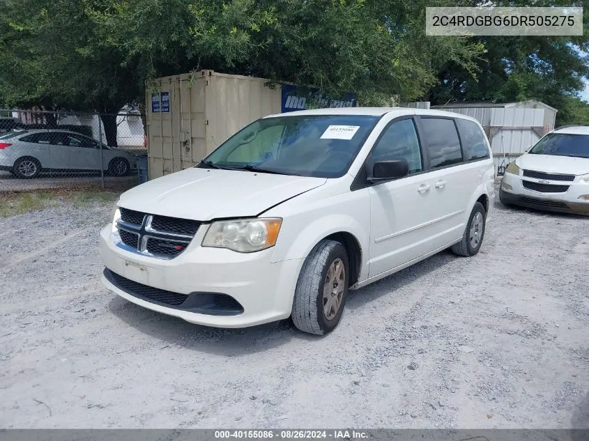 2C4RDGBG6DR505275 2013 Dodge Grand Caravan Se