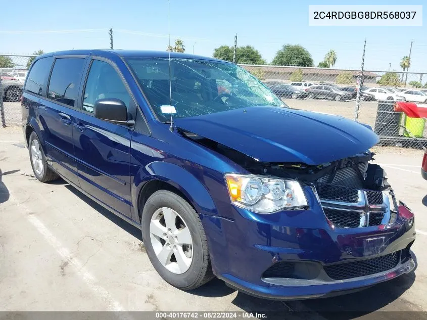 2013 Dodge Grand Caravan Se VIN: 2C4RDGBG8DR568037 Lot: 40176742