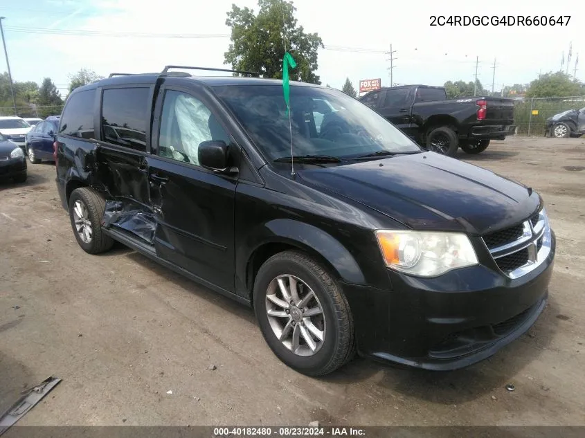 2013 Dodge Grand Caravan Sxt VIN: 2C4RDGCG4DR660647 Lot: 40182480