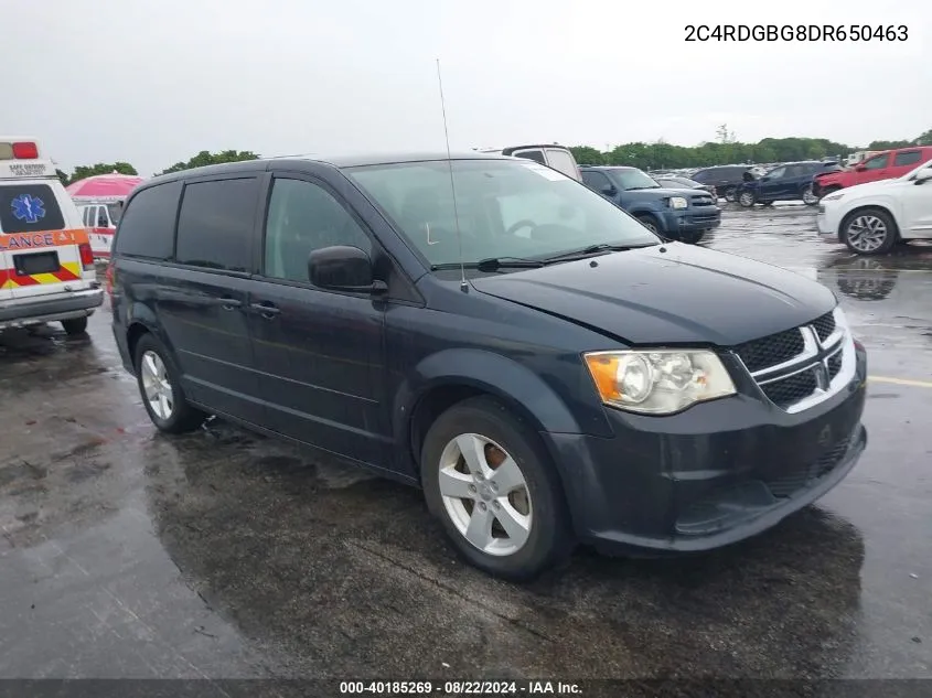 2013 Dodge Grand Caravan Se VIN: 2C4RDGBG8DR650463 Lot: 40185269