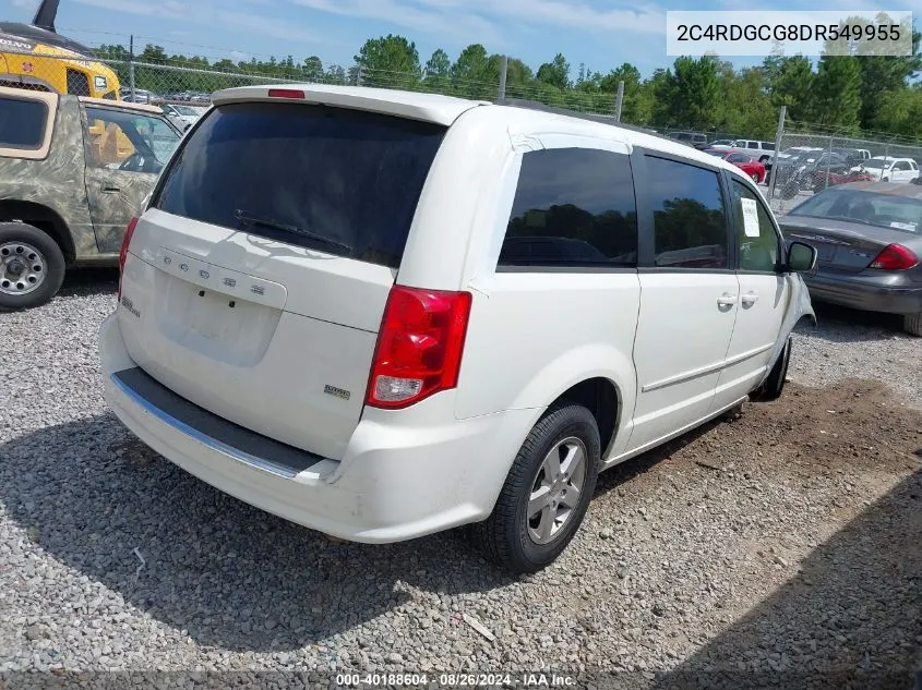 2013 Dodge Grand Caravan Sxt VIN: 2C4RDGCG8DR549955 Lot: 40188604