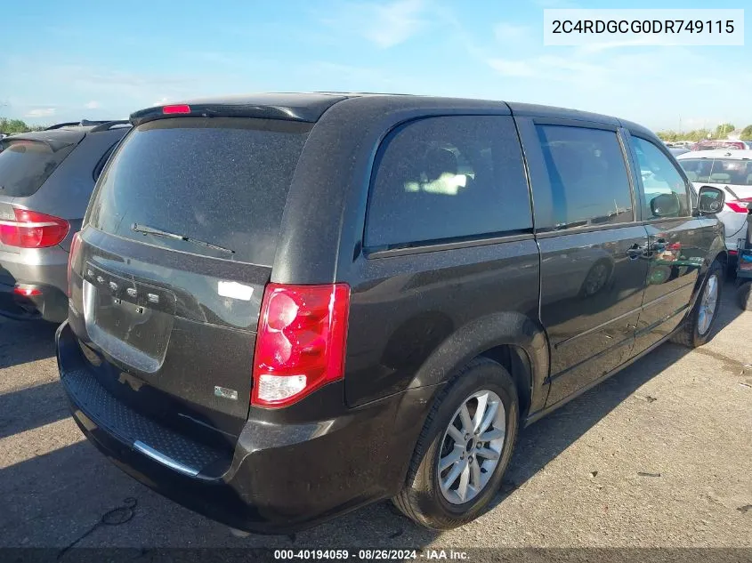 2C4RDGCG0DR749115 2013 Dodge Grand Caravan Sxt