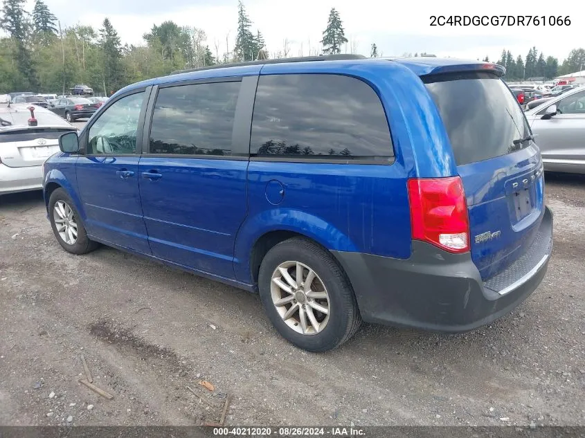 2013 Dodge Grand Caravan Sxt VIN: 2C4RDGCG7DR761066 Lot: 40212020