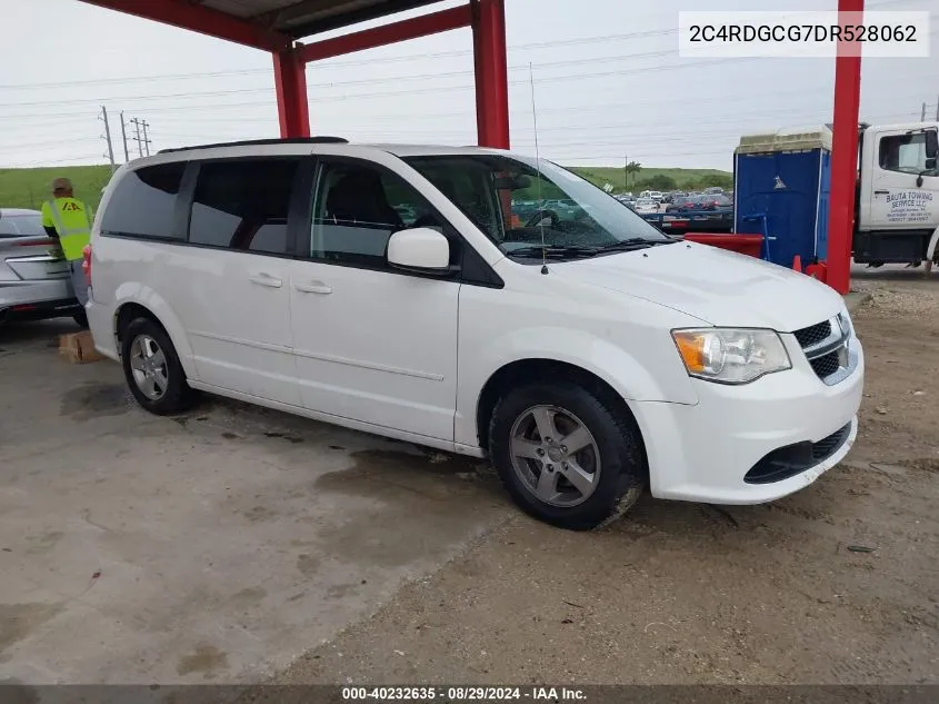 2013 Dodge Grand Caravan Sxt VIN: 2C4RDGCG7DR528062 Lot: 40232635