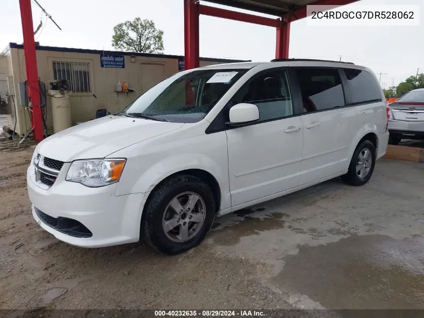 2013 Dodge Grand Caravan Sxt VIN: 2C4RDGCG7DR528062 Lot: 40232635