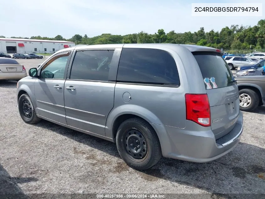 2013 Dodge Grand Caravan Se VIN: 2C4RDGBG5DR794794 Lot: 40257988