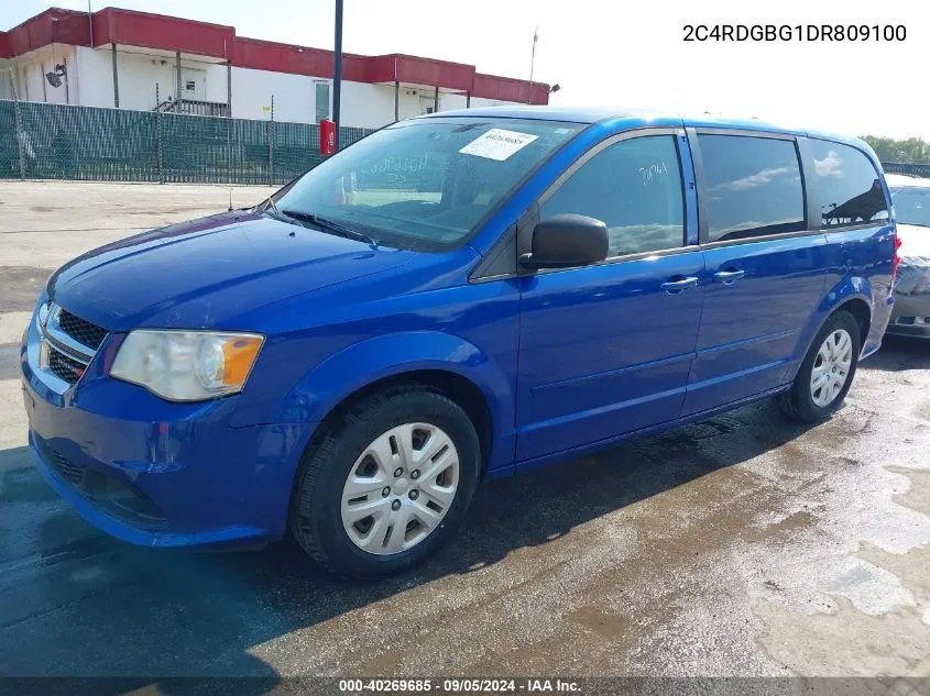 2013 Dodge Grand Caravan Se VIN: 2C4RDGBG1DR809100 Lot: 40269685