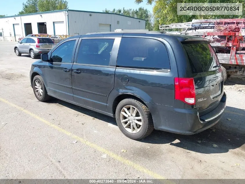 2013 Dodge Grand Caravan Sxt VIN: 2C4RDGCG5DR770834 Lot: 40273540