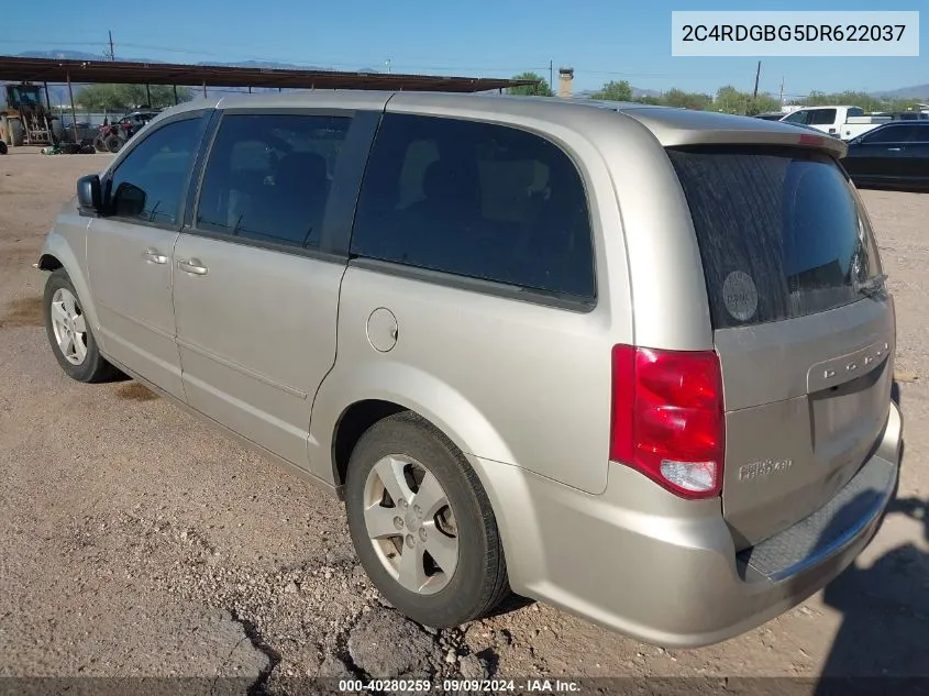 2013 Dodge Grand Caravan Se VIN: 2C4RDGBG5DR622037 Lot: 40280259