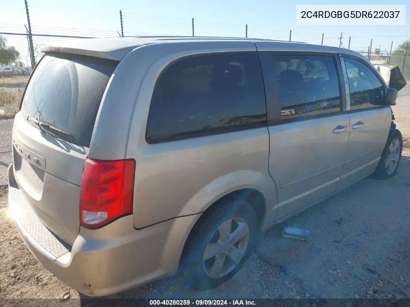 2013 Dodge Grand Caravan Se VIN: 2C4RDGBG5DR622037 Lot: 40280259