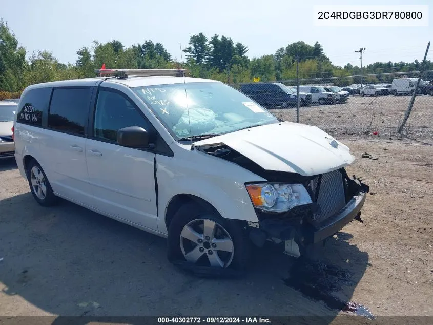 2C4RDGBG3DR780800 2013 Dodge Grand Caravan Se