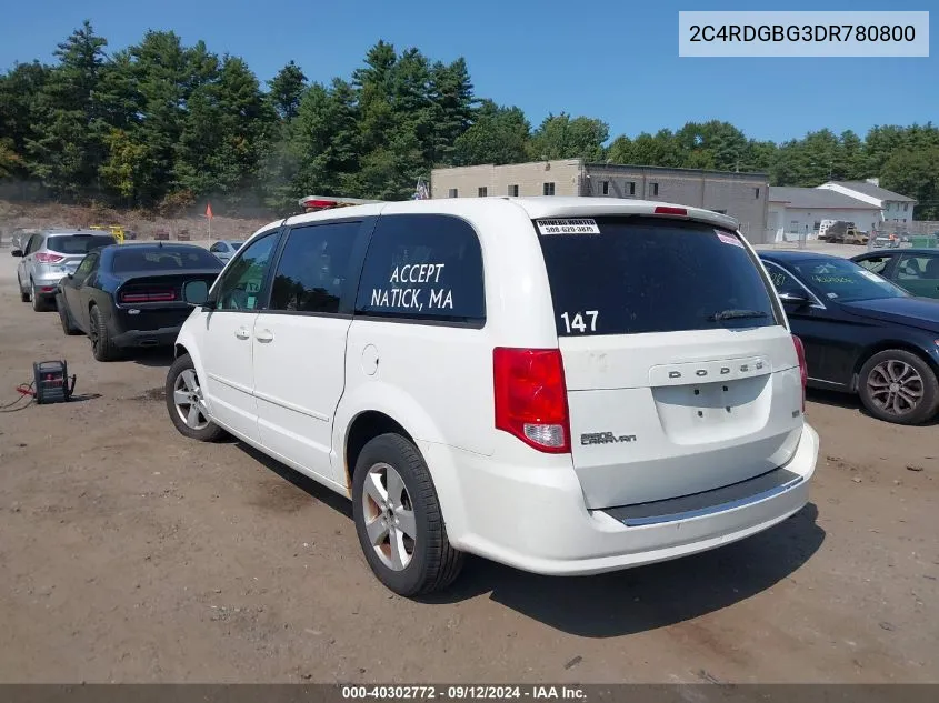 2C4RDGBG3DR780800 2013 Dodge Grand Caravan Se