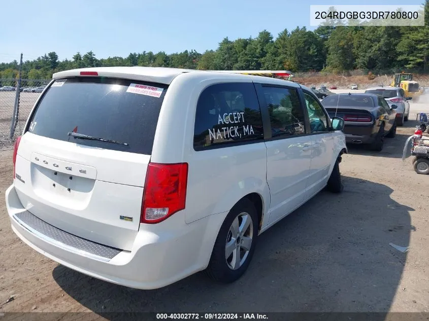 2013 Dodge Grand Caravan Se VIN: 2C4RDGBG3DR780800 Lot: 40302772