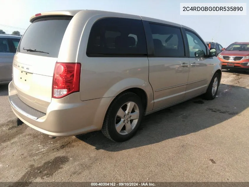 2013 Dodge Grand Caravan Se VIN: 2C4RDGBG0DR535890 Lot: 40304162