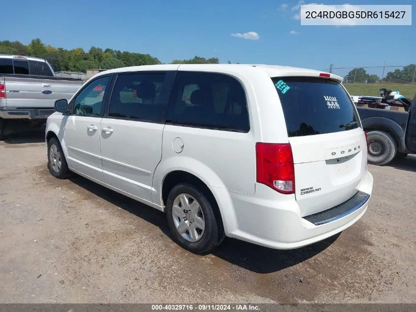 2013 Dodge Grand Caravan Se VIN: 2C4RDGBG5DR615427 Lot: 40329716