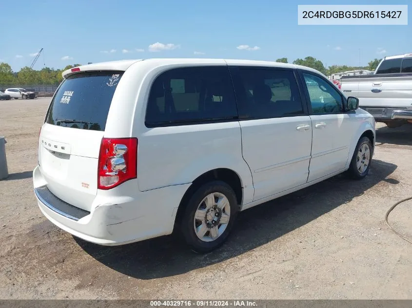 2013 Dodge Grand Caravan Se VIN: 2C4RDGBG5DR615427 Lot: 40329716