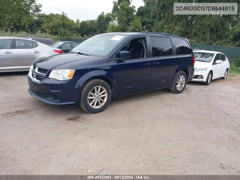 2C4RDGCG7DR644815 2013 Dodge Grand Caravan Sxt