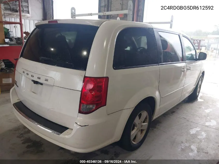 2013 Dodge Grand Caravan Se VIN: 2C4RDGBG5DR612592 Lot: 40346136